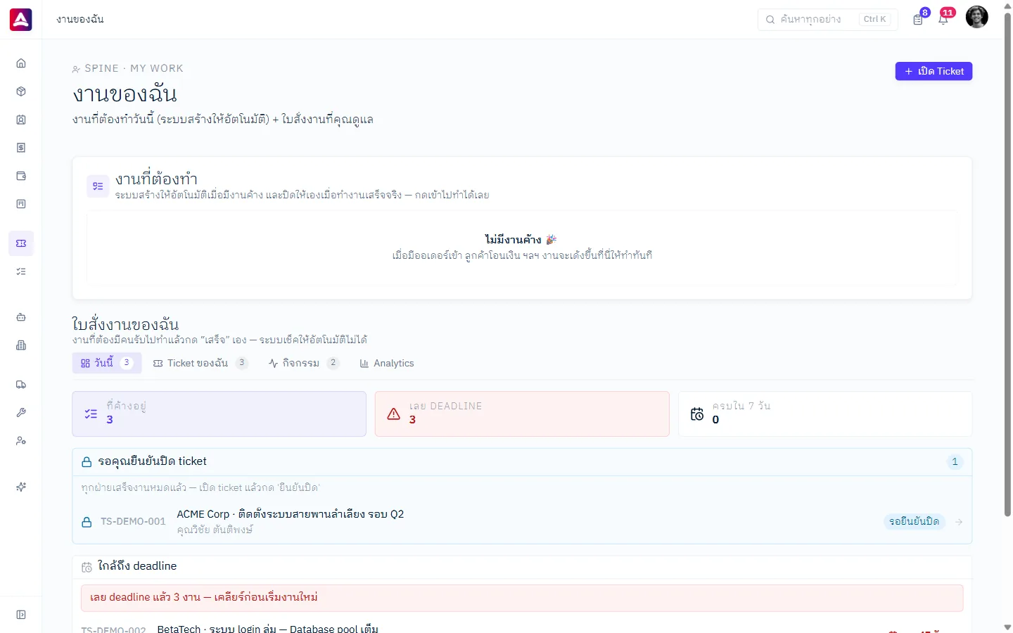 งานติดตาม lead ที่ระบบเปิดให้อัตโนมัติ พร้อมสถานะ